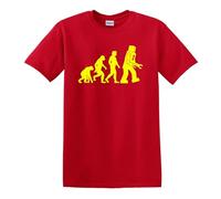 Evolution of a Robot as Worn in Big Bang Theory Gamer Heavy Cotton t-Shirt Red