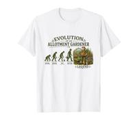 Evolution of an Allotment Gardener Retirement Gardening T-Shirt