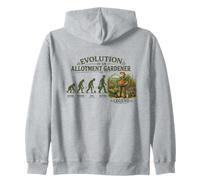 Evolution Of An Allotment Gardener Retirement Gardening Zip Hoodie