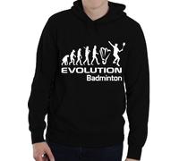 Evolution Of Badminton Funny Mens Ladies Adult Hoodie Birthday Gift Size S-XXL