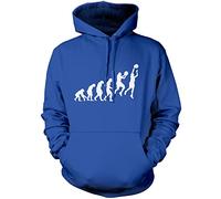 Evolution of Basketball Unisex Hoodie - Blue Large