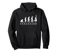 Evolution of Basketball with the funny human evolution man Pullover Hoodie