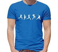 Evolution of Cricket Bowling - Mens T-Shirt - Royal Blue - Large