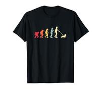 Evolution of Dog Walking: From Caveman to Canine Companion T-Shirt