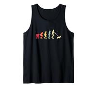 Evolution of Dog Walking: From Caveman to Canine Companion Tank Top
