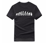 Evolution of Geek T Shirt Mens Funny Nerd Computer Science Gamer Present Theory Black