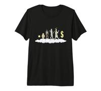 Evolution of Human Worship Deity Symbols Graphic Premium T-Shirt