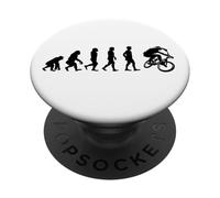 Evolution of Humanity to BMX Bike PopSockets Adhesive PopGrip