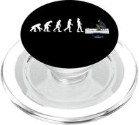 Evolution Of Ice Fisherman Catching Fish Ice Fishing PopSockets PopGrip for MagSafe