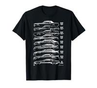 Evolution of Iconic Muscle Car Silhouettes T-Shirt