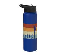 Evolution of Lineman Climbing Power Pole Stainless Steel Insulated Water Bottle