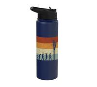 Evolution of Lineman Climbing Power Pole Stainless Steel Insulated Water Bottle