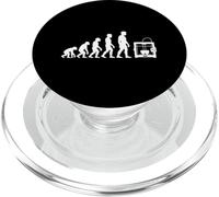 Evolution Of Makers 3D Printing Humor Print Art Lover PopSockets PopGrip for MagSafe