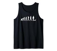 Evolution of Man Cat Playing Feline Whisperer Tank Top