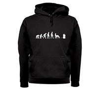 Evolution of Man Console Gamer Gaming - Unisex Premium Hoodie/Hooded Top - Black - XL