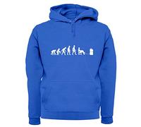 Evolution of Man Console Gamer Gaming - Unisex Premium Hoodie/Hooded Top - Royal Blue - XL
