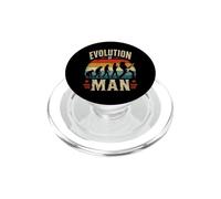Evolution Of Man Guitar Players Musician Retro Rock Artwork PopSockets PopGrip for MagSafe