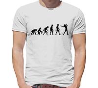 Evolution of Man Singer/Singing - Mens T-Shirt - White - Large