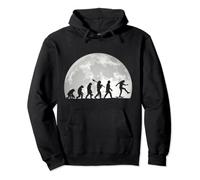 Evolution of man Skateboarding Vintage Skate Streetwear Pullover Hoodie