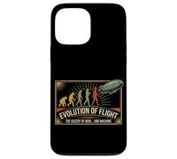 Evolution of Man to Airship Funny Aviation History Case for iPhone 13 Pro Max