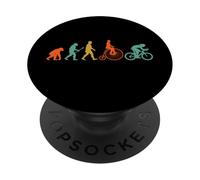 Evolution of Man to Cyclist Funny World Bike Day Cycling PopSockets Adhesive PopGrip