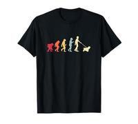 Evolution of Man to Dog Walker Fun Statement Design T-Shirt