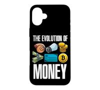 Evolution Of Money Bitcoin Plan BTC Cryptocurrency Hodl Case for iPhone 16 Plus