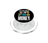 Evolution Of Money Bitcoin Plan BTC Cryptocurrency Hodl PopSockets PopGrip for MagSafe