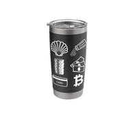 Evolution of Money Crypto Cryptocurrency Bitcoin BTC Stainless Steel Insulated Tumbler