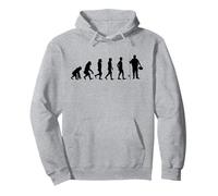 Evolution of the development of man into an angler Pullover Hoodie
