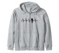 Evolution of the development of man into an angler Zip Hoodie