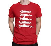 Evolution of The Formula F Car 1 One Mens T-Shirt Red (2XL)