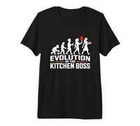 Evolution of The Kitchen Boss Home Chef Humor Premium T-Shirt