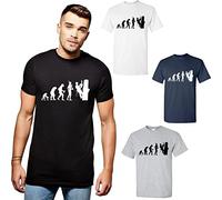 Evolution of Tree Surgeon T-Shirt Evolution Design Nature Love Unisex Tee Top (H Grey, L)