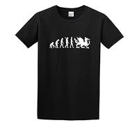 Evolution of Welsh Rugby Mens T-Shirt Fashion Casual Unisex Black Tee L