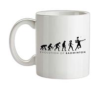 Evolution of Woman Badminton - 10oz - Ceramic Mug for Coffee/Tea