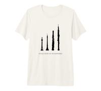 Evolution of Woodwinds Music Shalme Dulzian Hautbois Oboe Premium T-Shirt