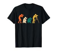 Evolution Photographer Camera Progress History Retro Lens T-Shirt