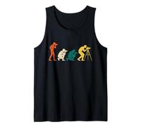 Evolution Photographer Camera Progress History Retro Lens Tank Top