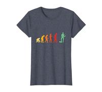 Evolution Pipe Wrench Master Plumber Plumbing Plumbers T-Shirt, Women, Heather Blue, Small