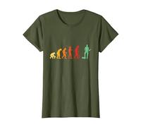 Evolution Pipe Wrench Master Plumber Plumbing Plumbers T-Shirt, Women, Olive Green, Large