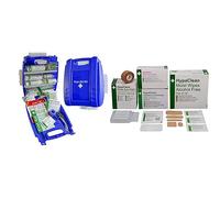 Evolution Plus Catering First Aid Kit BS 8599 Compliant, Small (Blue Case) with Extra Essentials Supersize Kit Bundle