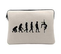Evolution Pole Dance Pole Dancing Dance 10 Inch Laptop Protective Case Linen Look Printed in France