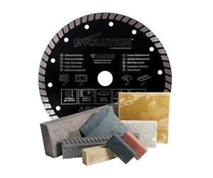 Evolution Power Tools Diamond Blade, 185 mm, Black