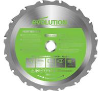 Evolution Power Tools F185TCT-16T (Fury) Multi-Material TCT Blade Cuts Wood, Me
