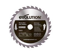 Evolution Power Tools GW180TCT-30CS General Wood Carbide Tipped TCT Blade, For Circular Saws and Mitre Saws, Smooth and Fast Cuts In Wood, Clean, Splinter Free Cut, 30 Teeth, 180 mm