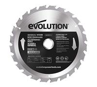 Evolution Power Tools GW185TCT-24 General Wood Carbide Tipped TCT Blade, For Table Saws and Mitre Saws, 185 mm