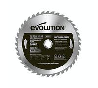 Evolution Power Tools GW255TCT-40 General Wood Carbide Tipped TCT Blade, For Table Saws and Mitre Saws, Smooth and Fast Cuts In Wood, Clean, Splinter Free Cut, 40 Teeth, 255 mm