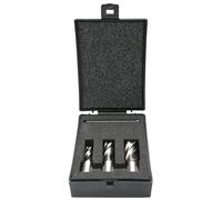 Evolution Power Tools HTCCUTKIT3S Short Series Magnetic Drilling Cutter Kit, (Power - Hand Operated) 25 mm, Pack of 3