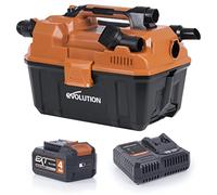Evolution Power Tools R11VAC-Li Cordless Vacuum Cleaner Wet and Dry Vac, Portable and Lightweight, Ideal Dust Extractor for Saw Dust in Workshops, Woodworking, Battery & Charger Included